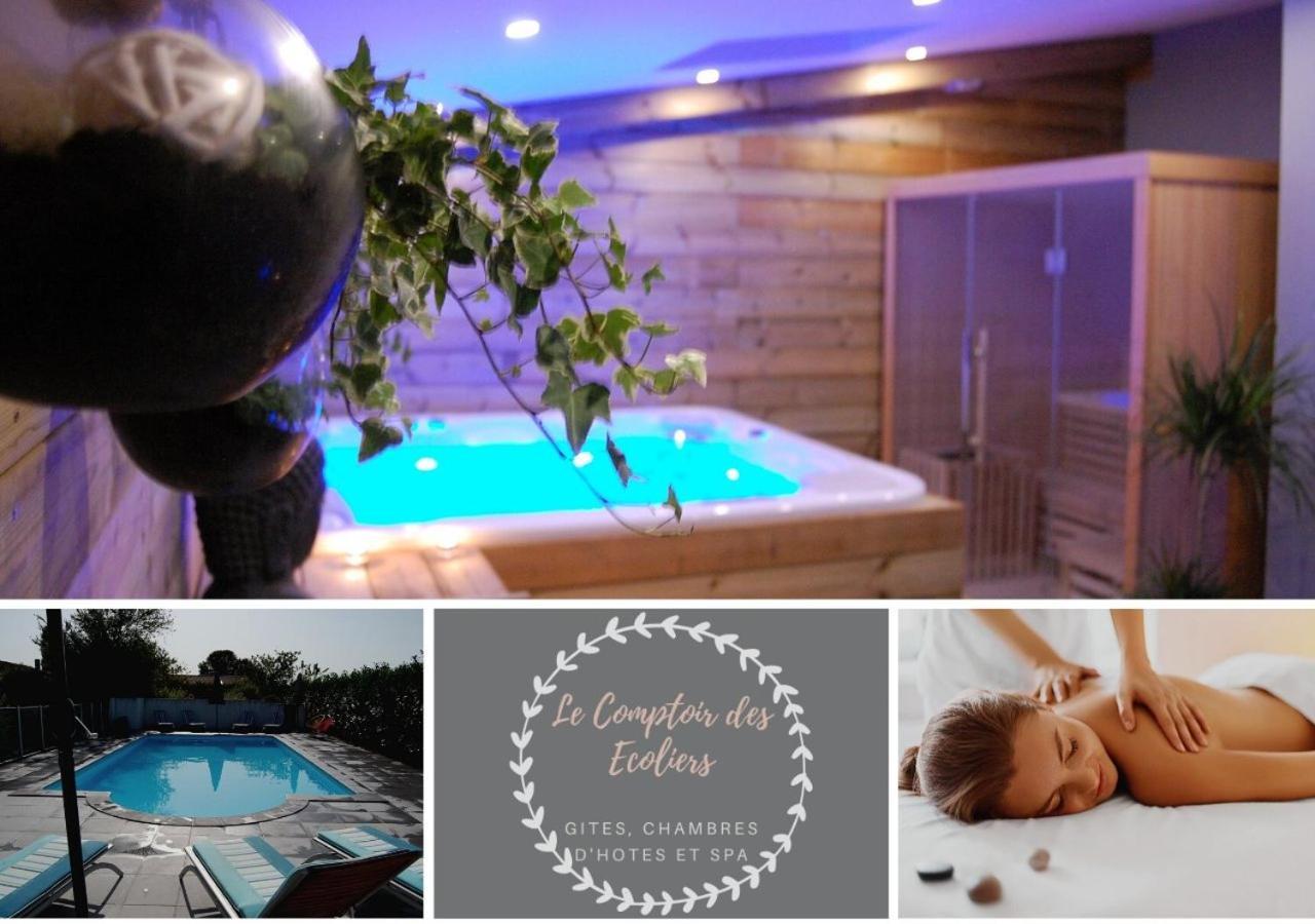 Le Comptoir Des Ecoliers Bed and Breakfast Gémozac Eksteriør billede